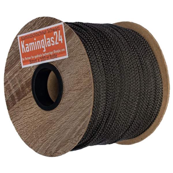 Kamindichtung 8 mm Ofen Dichtschnur Schwarz Kamindichtung 8 mm Ofen Dichtschnur Schwarz